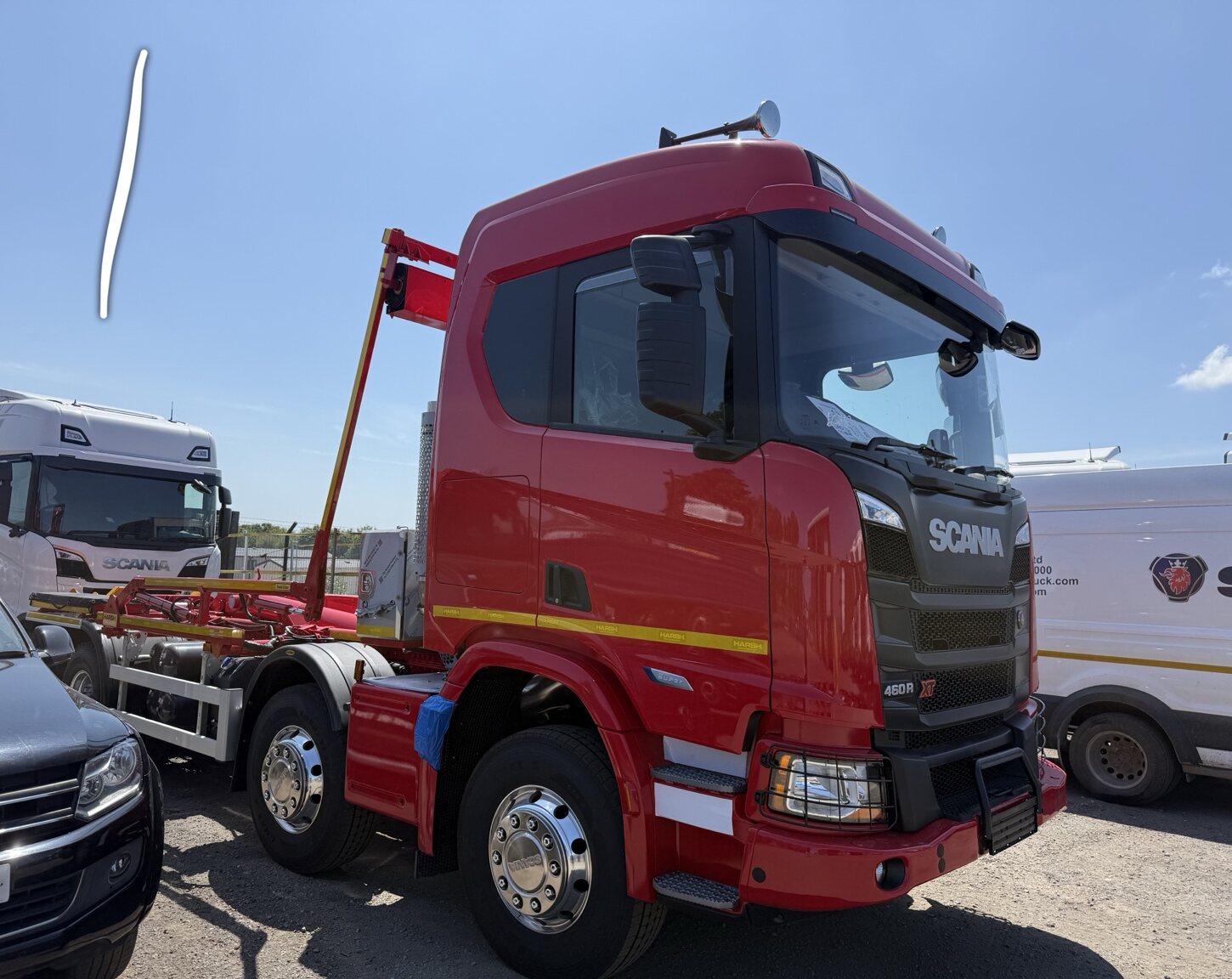 John Jones plant transport vehicle prepared for site-to-site movement