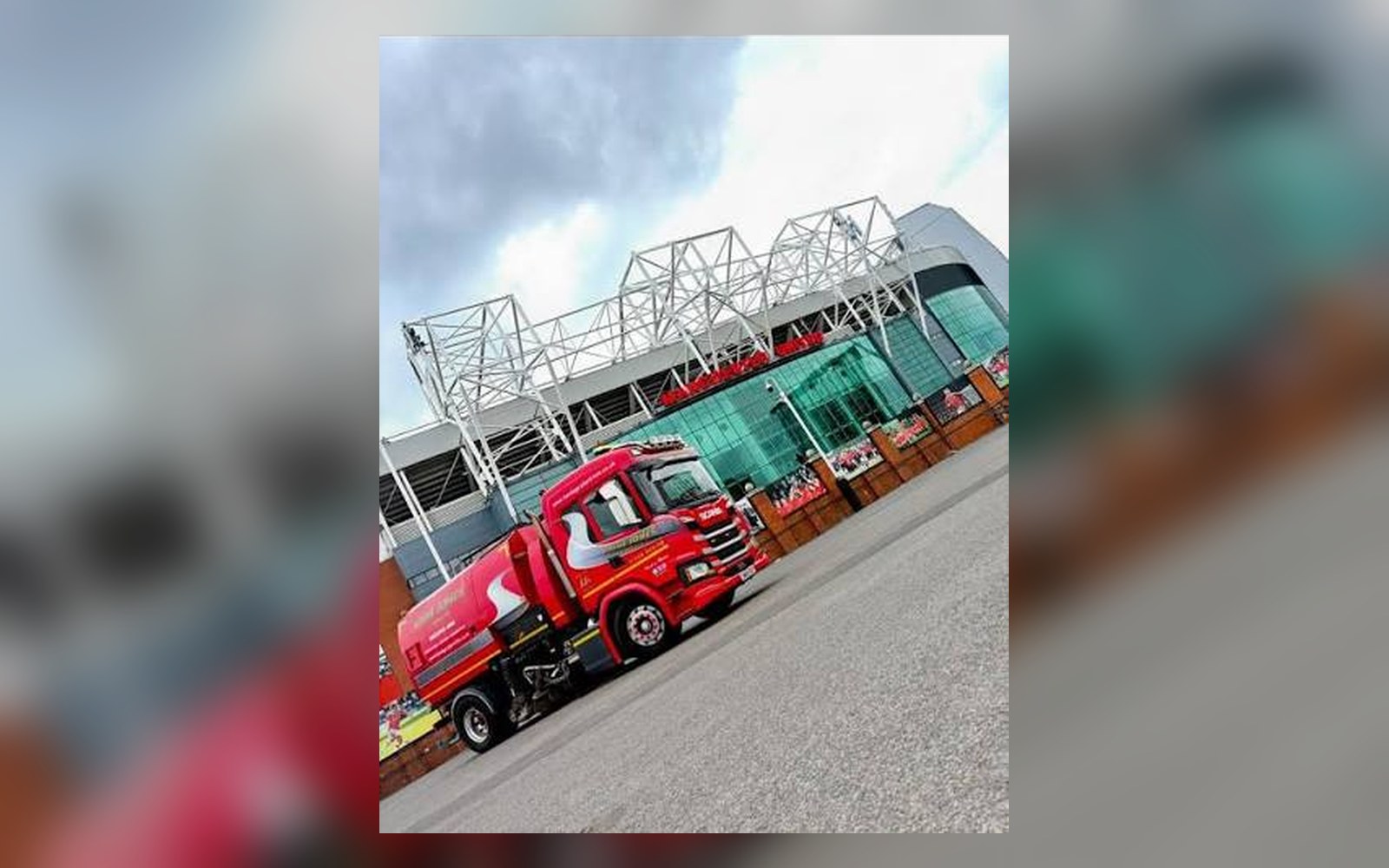 John Jones lorry supporting a community sports venue